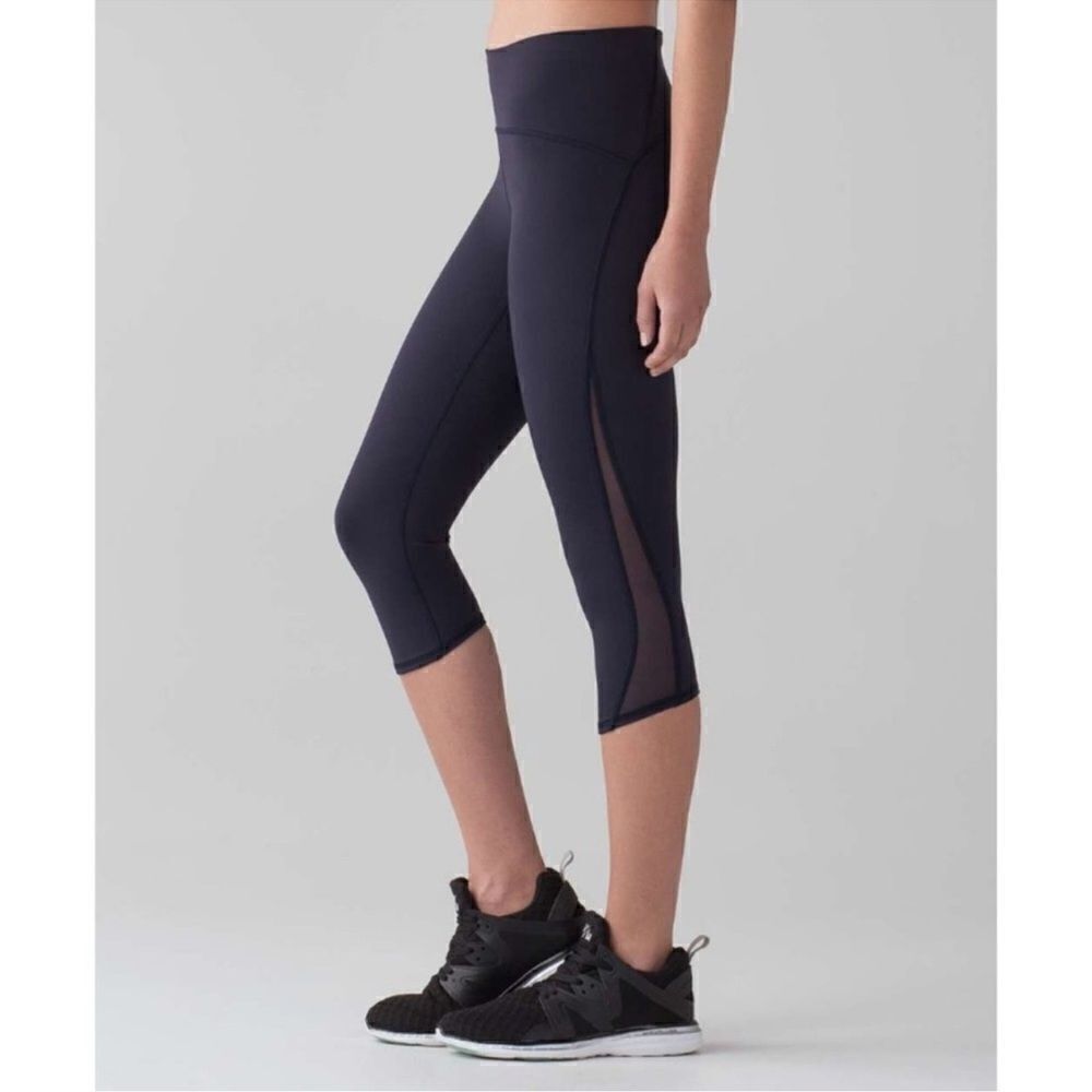 Lululemon Women’s 4 Train Times 7/8 Pant Crop Tights Legging